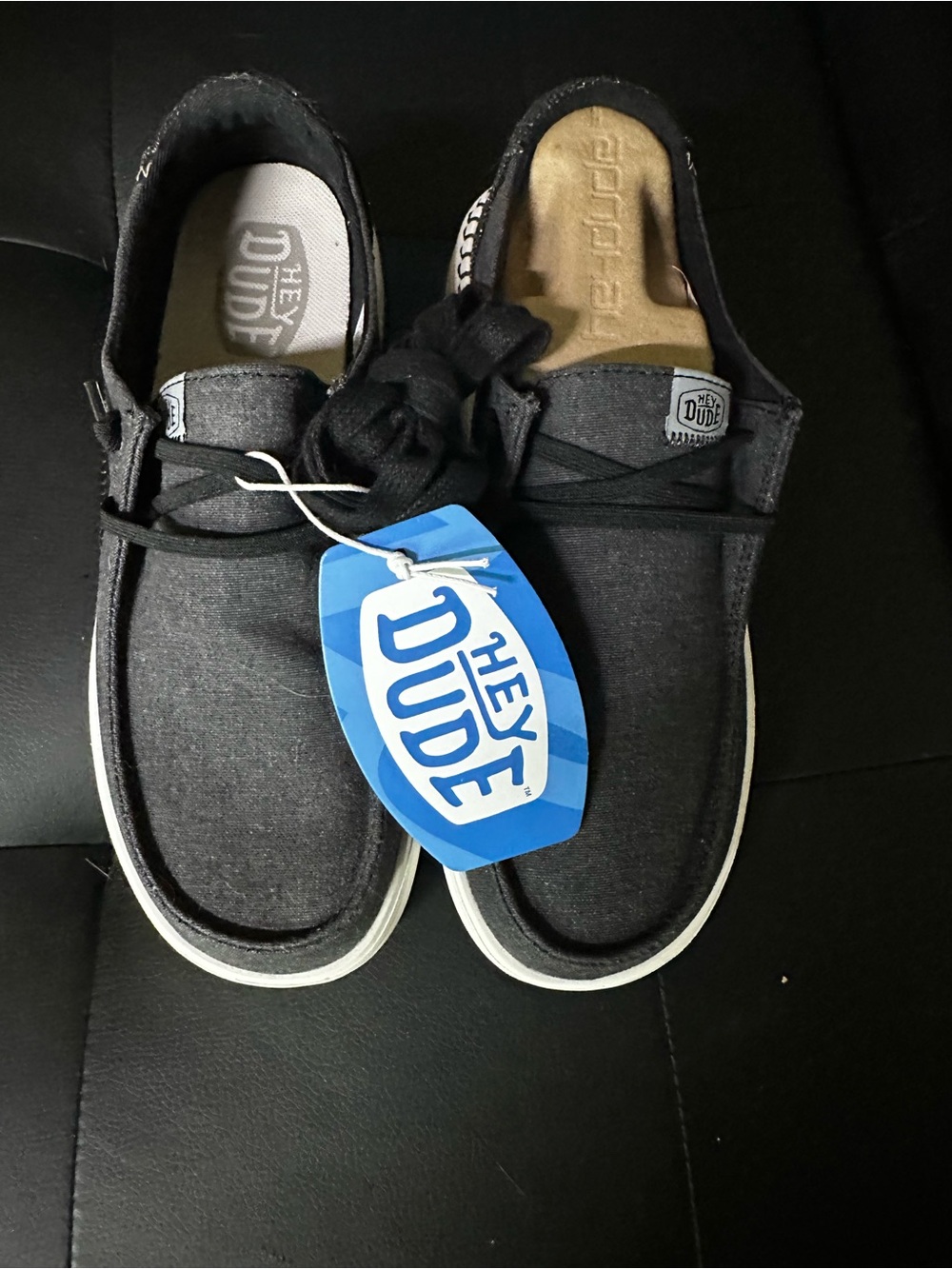 HEYDUDE Wendy Rise Black Women’s Shoes Size 8 NWT